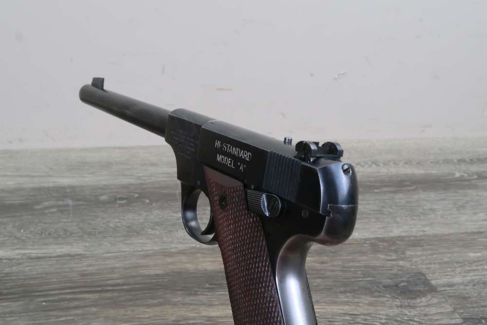 High Standard Model A Semi Auto Pistol .22 LR 6-3/4" 1940-img-15