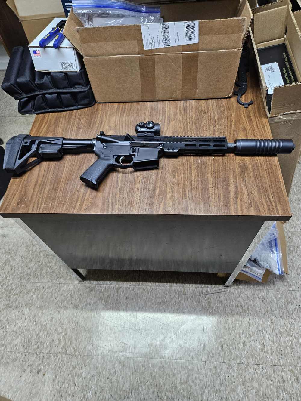 AR15 .300 BLK 8.5 Pistol w/ AB 7.62 Suppressor and Sig Optic-img-1