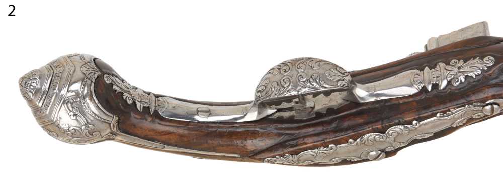 Phenomenal Pair of Antique Lazarino Marked Italian Flintlock Horse Pistols-img-18