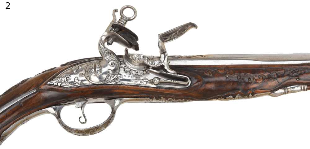 Phenomenal Pair of Antique Lazarino Marked Italian Flintlock Horse Pistols-img-20