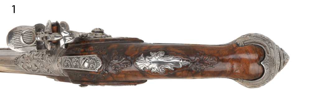 Phenomenal Pair of Antique Lazarino Marked Italian Flintlock Horse Pistols-img-10