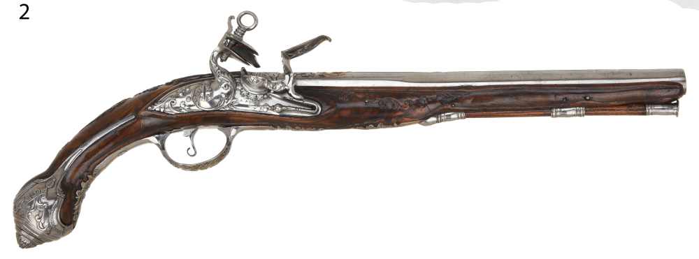 Phenomenal Pair of Antique Lazarino Marked Italian Flintlock Horse Pistols-img-12