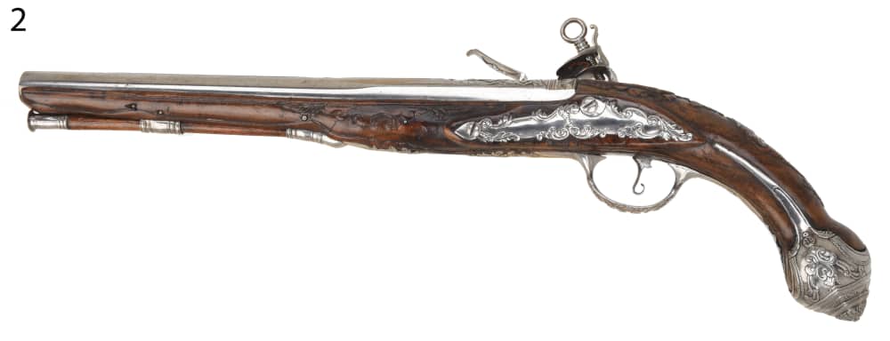 Phenomenal Pair of Antique Lazarino Marked Italian Flintlock Horse Pistols-img-13