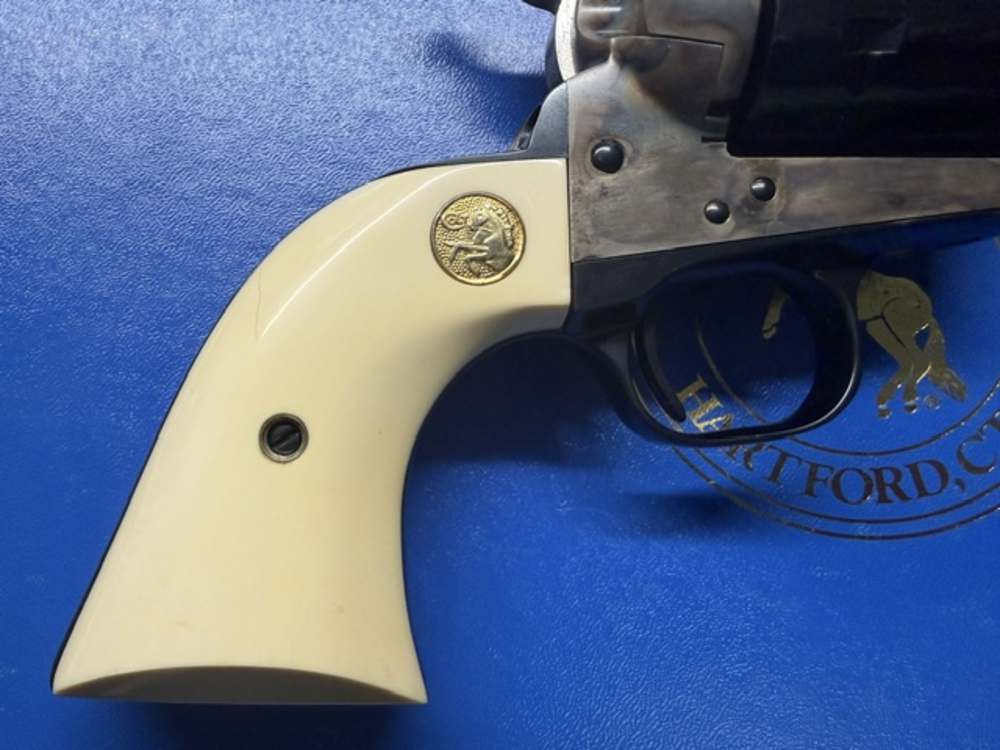 NIB 1993 Colt Custom Shop SAA .45 LC 4 /3/4" w/ Factory Elephant Ivory Grip-img-7