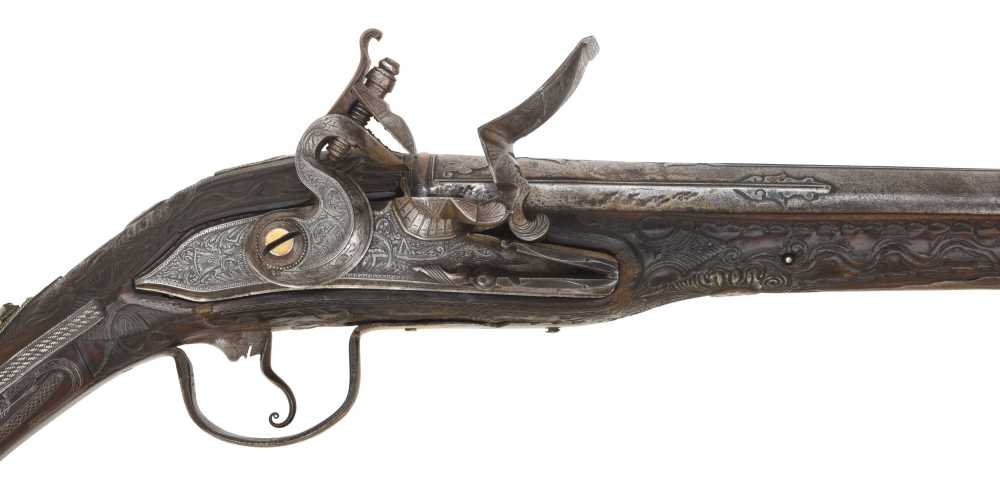 18th-19th Century Ottoman Flintlock Pistol Decorated by Master Silversmith-img-3