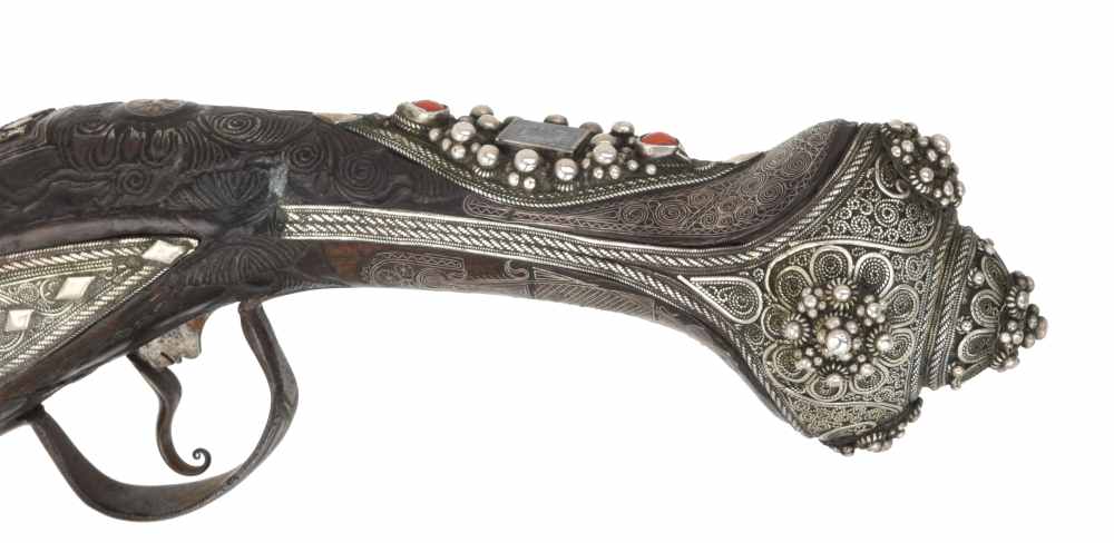 18th-19th Century Ottoman Flintlock Pistol Decorated by Master Silversmith-img-11