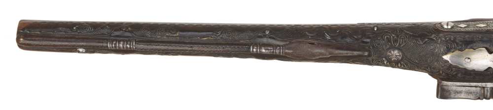 18th-19th Century Ottoman Flintlock Pistol Decorated by Master Silversmith-img-7