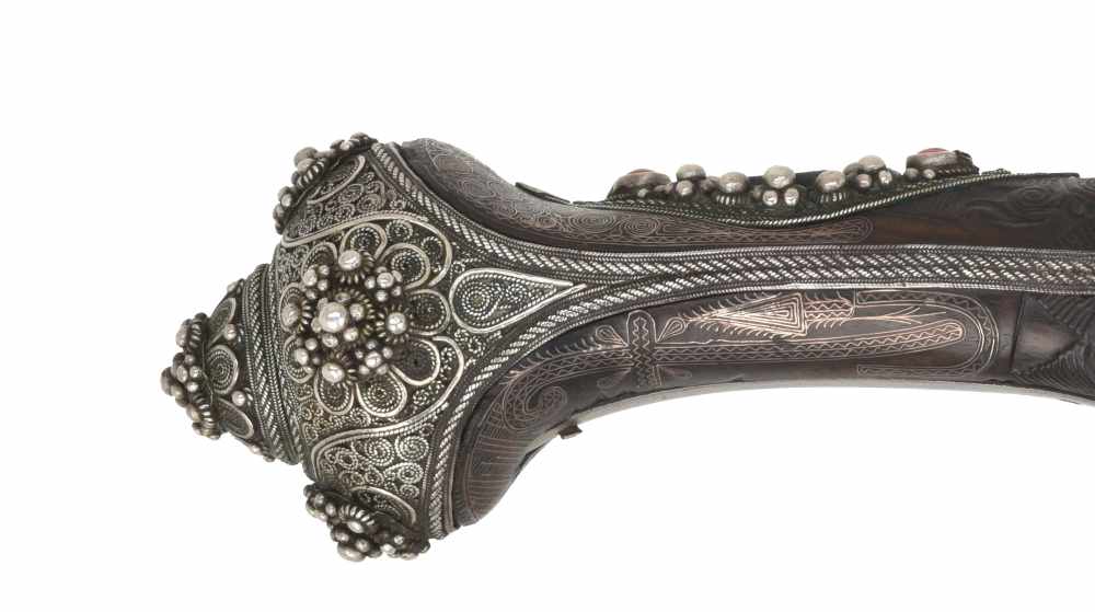 18th-19th Century Ottoman Flintlock Pistol Decorated by Master Silversmith-img-9
