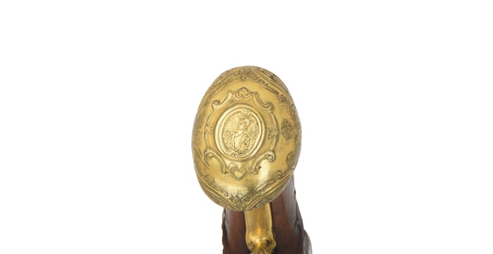 HIGH QUALITY Austro-Hungarian Flintlock Pistol w/ Damascus Barrel Ca. 1750-img-5
