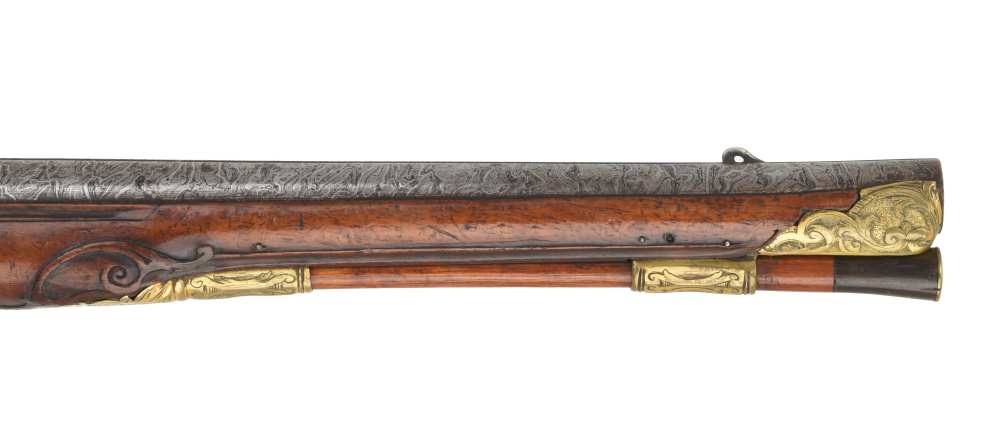 HIGH QUALITY Austro-Hungarian Flintlock Pistol w/ Damascus Barrel Ca. 1750-img-9