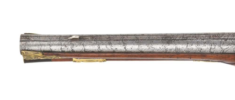 HIGH QUALITY Austro-Hungarian Flintlock Pistol w/ Damascus Barrel Ca. 1750-img-12
