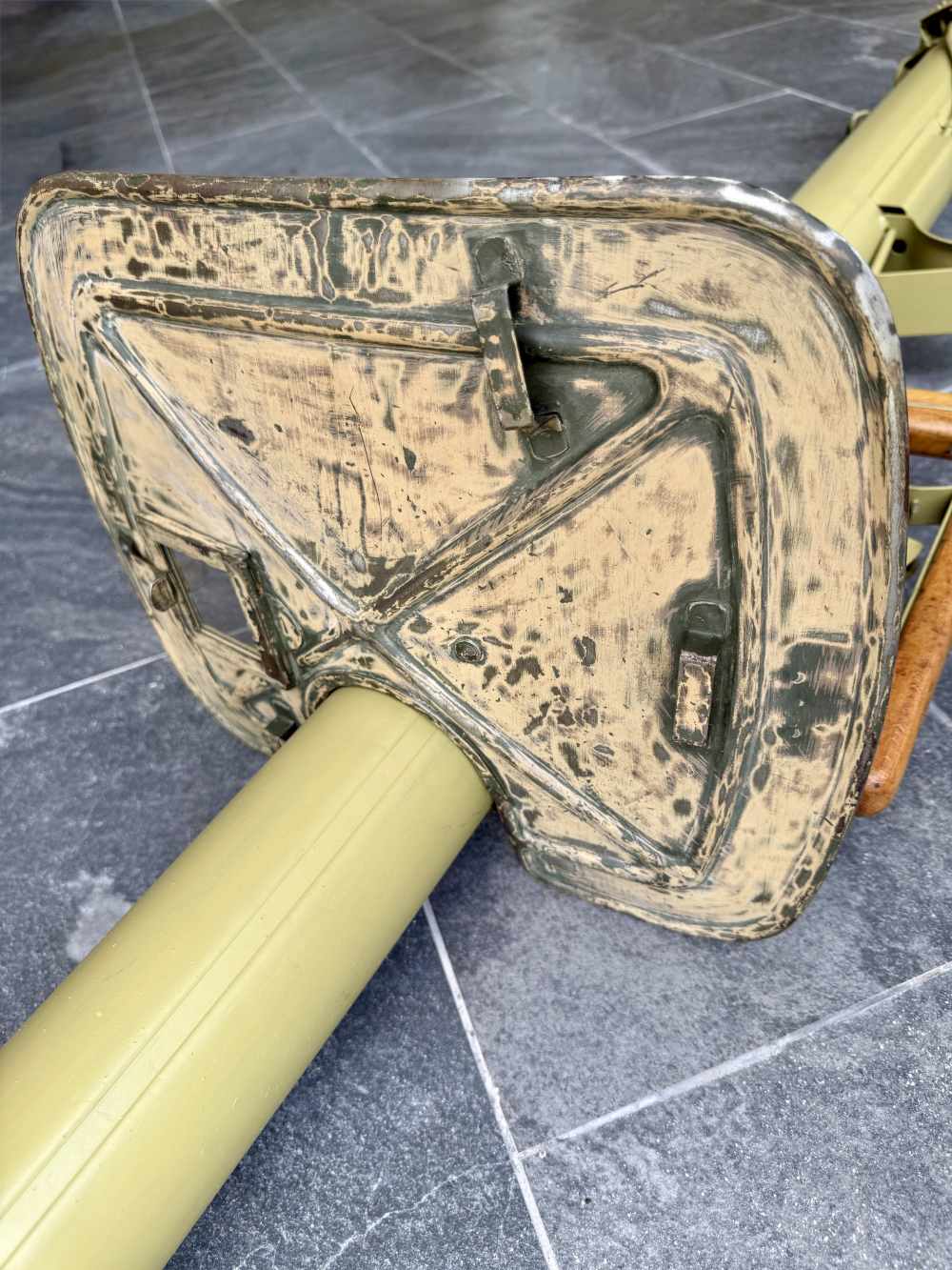 WWII German Panzerschreck Rocket Launcher w/ Shield Sling & Markings-img-5