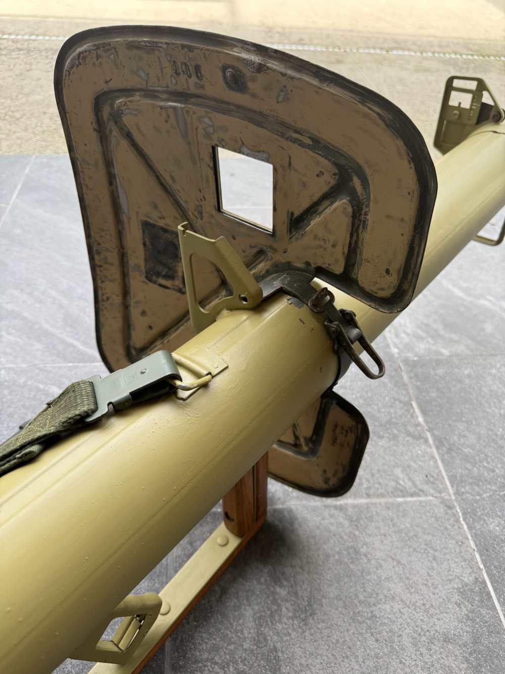 WWII German Panzerschreck Rocket Launcher w/ Shield Sling & Markings-img-15
