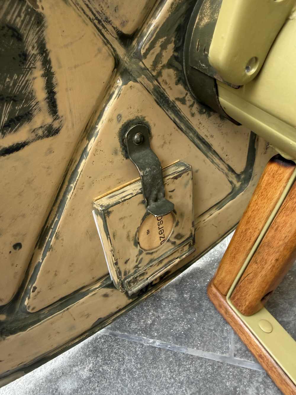 WWII German Panzerschreck Rocket Launcher w/ Shield Sling & Markings-img-2