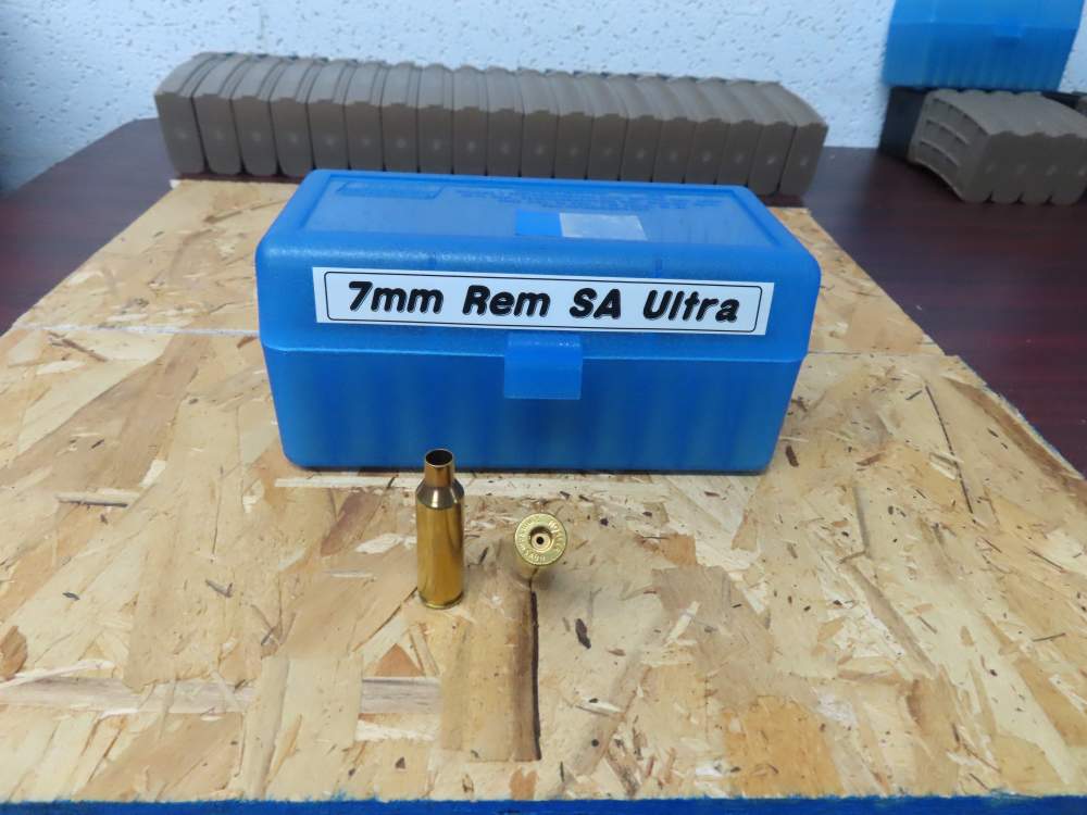 7mm Remington Ultra Short Mag Nosler reloading brass 50 ct-img-0