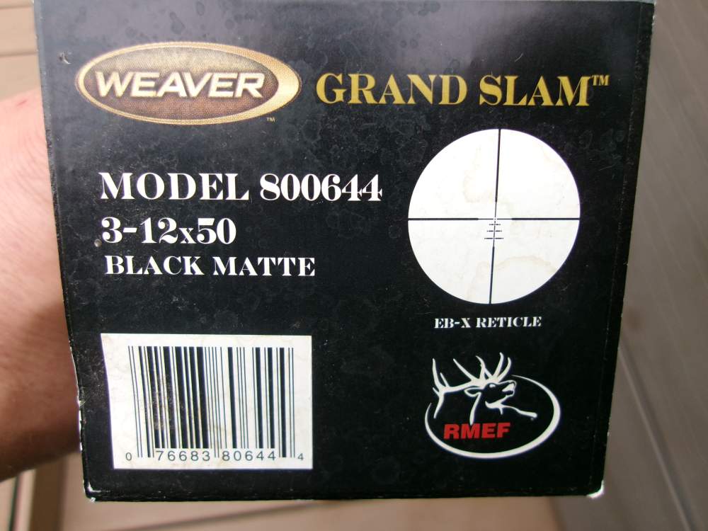 Weaver Grand Slam 3x12 Power 50mm Rifle Scope 1" Tube SUPER NICE $1START-img-16