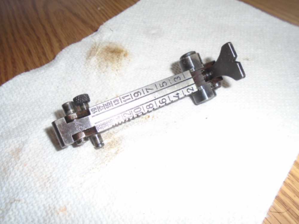 WWII German mg42 complete rear sight with mounting pin-img-0
