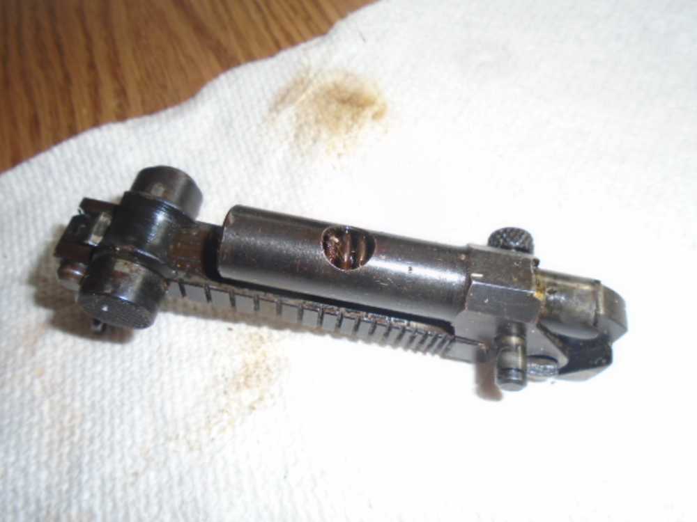 WWII German mg42 complete rear sight with mounting pin-img-3