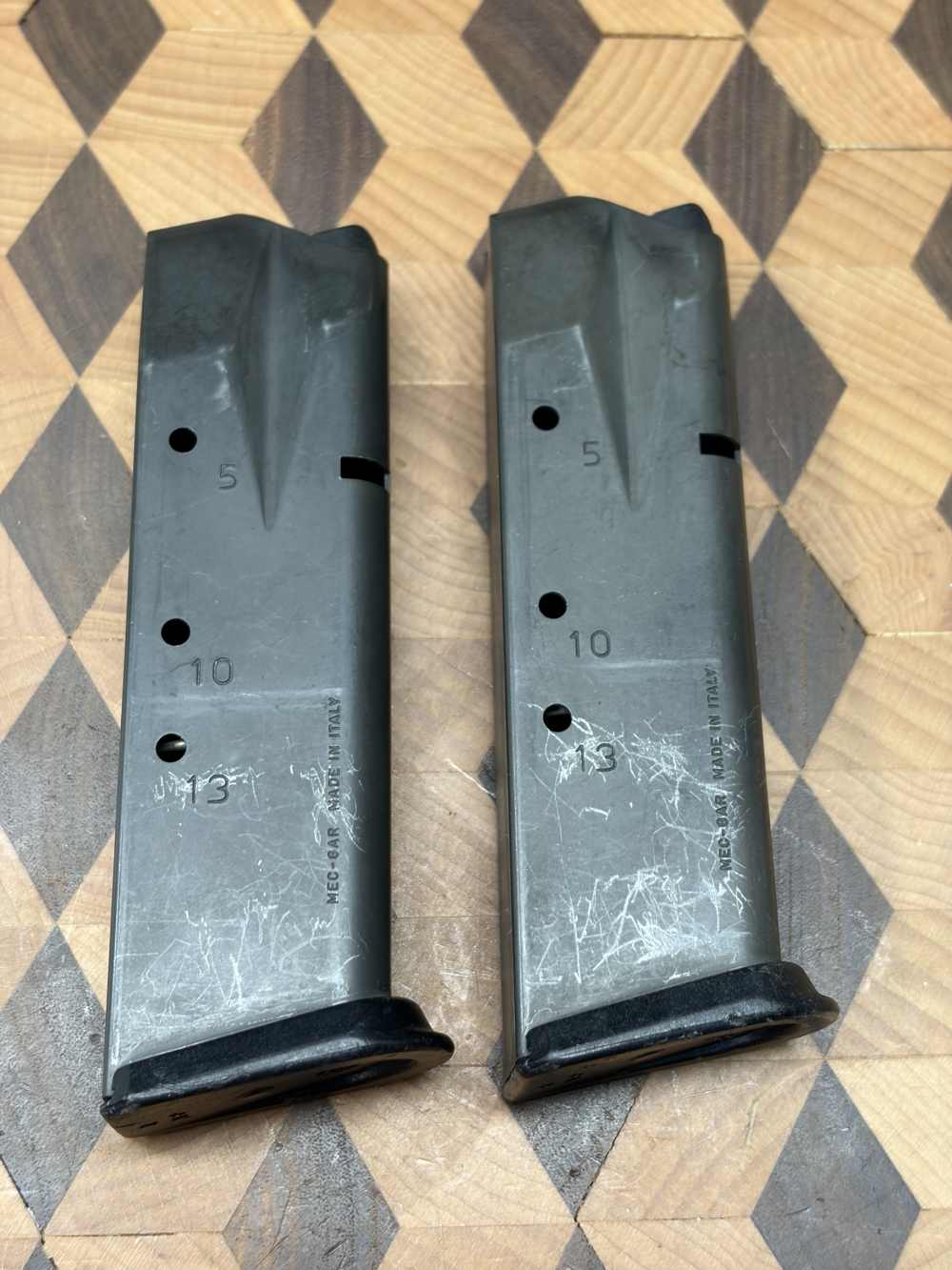 2-pack! Sig Sauer P228/P229 9mm 13rd magazines used Italy Penny No Reserve!-img-0