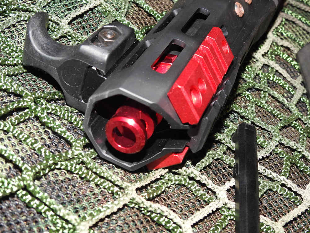 AR9/ AR-15 9mm Complete Upper Receiver w/ Anodized Red Muzzle Break & Rails-img-1