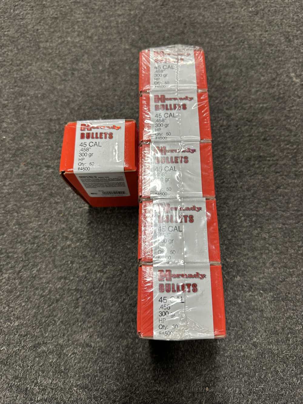 Hornady .45 Cal .458 300 Grain HP 300 Count No Reserve Penny Auction .01  -img-0