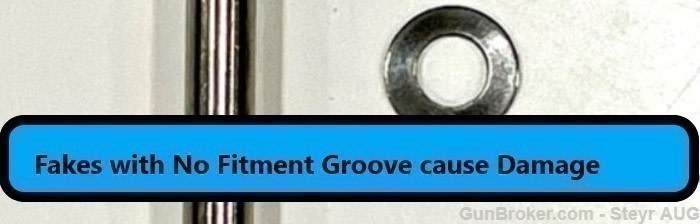 Swiss PE90 550 551 553 stock pin w/ beveled washer    *Authentic w/ Groove*-img-2