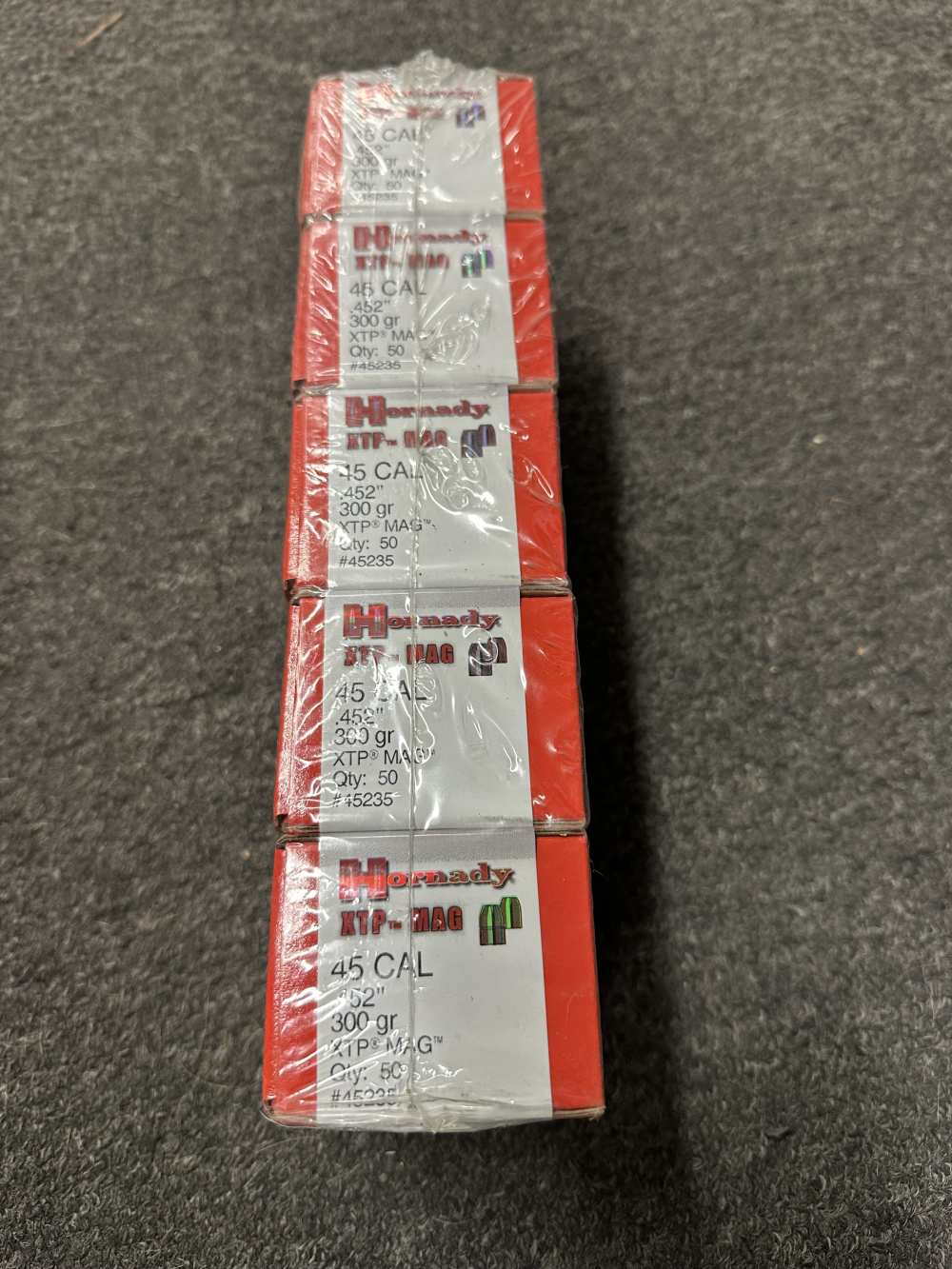 Hornady XTP MAG .45 Cal .452 300 Grain 250 Count No Reserve Penny Auction -img-0
