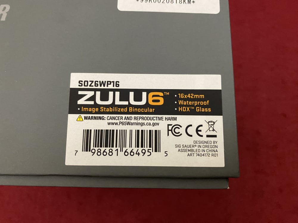 New Sig Sauer Zulu 6 HDX Bino Binoculars 16x42 FDE Image Stabalizer-img-26