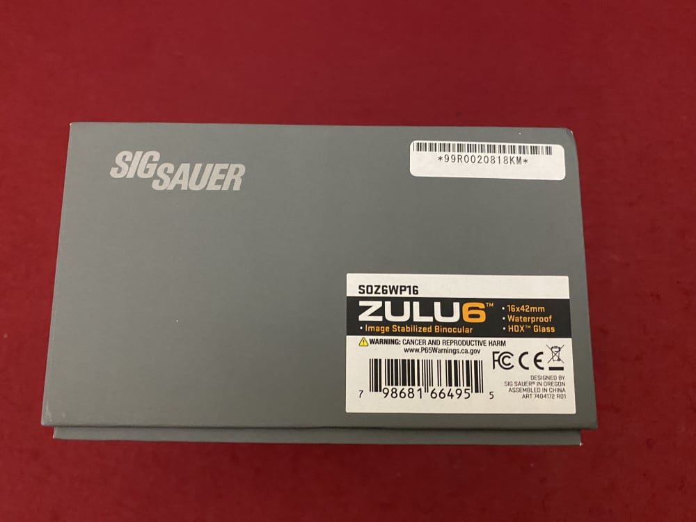 New Sig Sauer Zulu 6 HDX Bino Binoculars 16x42 FDE Image Stabalizer-img-25