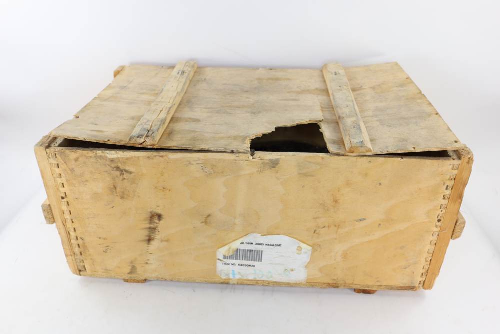 Extremely Rare Crate of 100 New Old Stock Chinese AK-47 7.62x39 Magazines -img-1