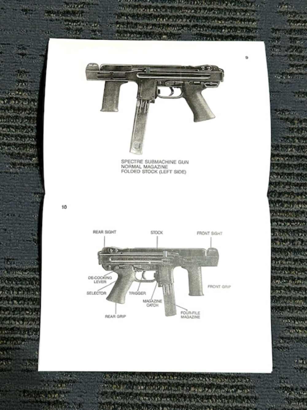 Spectre Sites M4 SMG 9mm Full Auto1984 Handbook Manual American Arms FIE -img-1