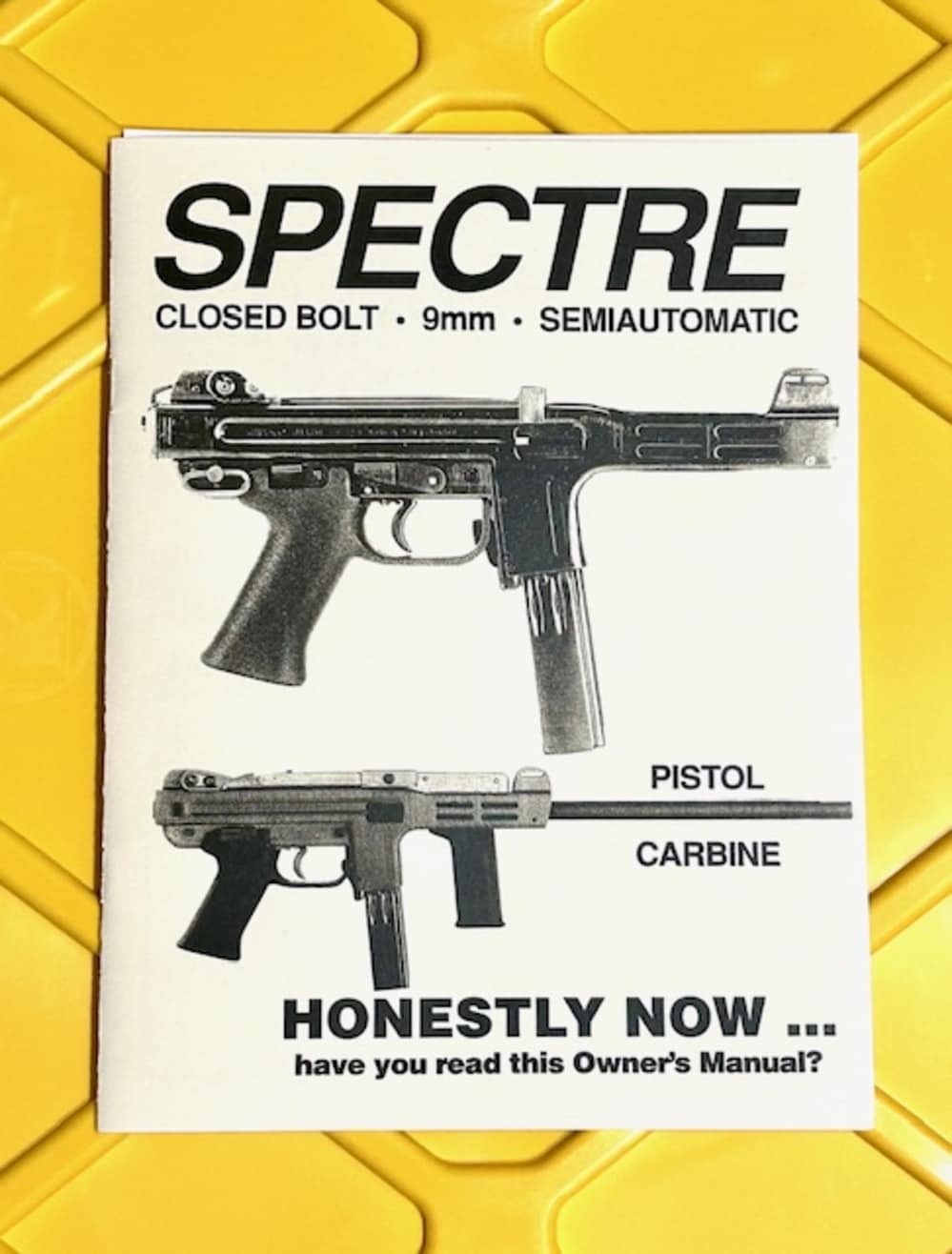 Spectre Sites HC Pistol FIE 1989 Owners Manual Shows Folding Stock Carbine-img-0