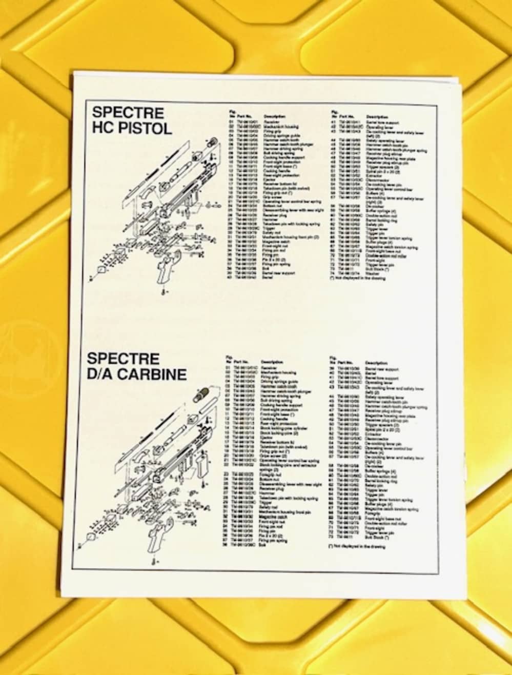 Spectre Sites HC Pistol FIE 1989 Owners Manual Shows Folding Stock Carbine-img-3