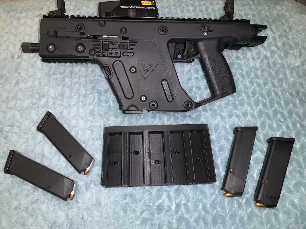 Glock 17 9mm Gun Safe 17rnd 20 Magazine Holder-img-0