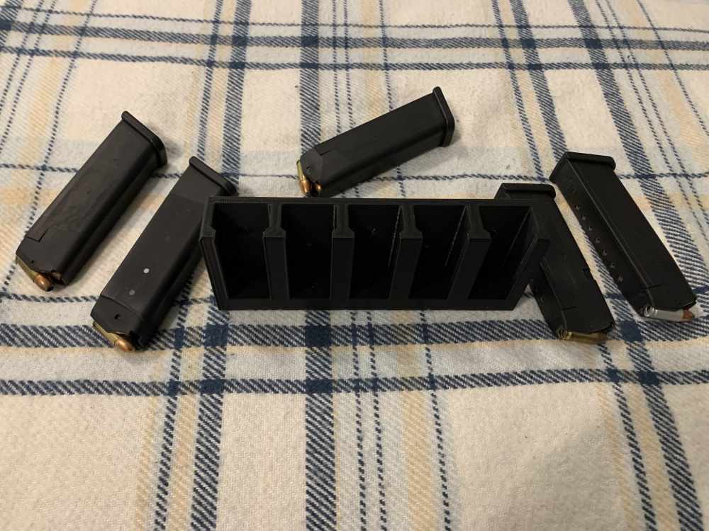 Glock 17 9mm Gun Safe 17rnd 20 Magazine Holder-img-1