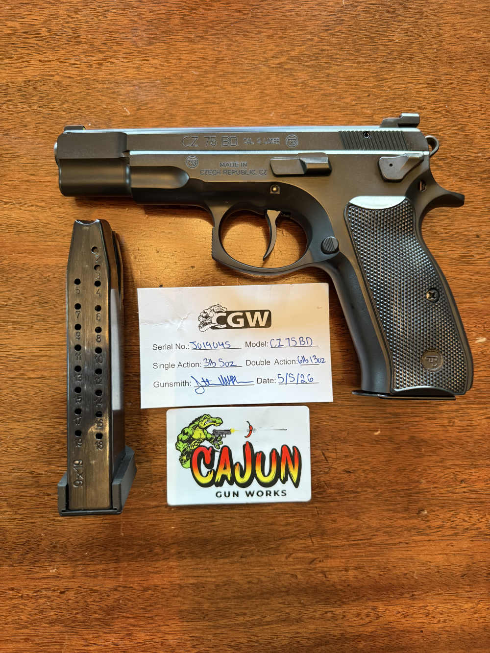Cajun Gun Works Pro Pkg CZ 75BD Night Sights-img-33