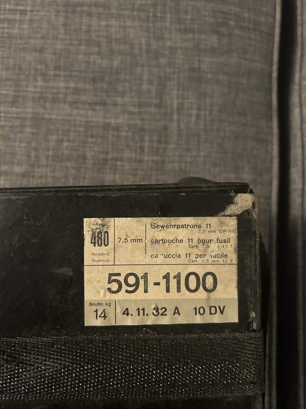 480 rd sealed case of 7.5x55 Swiss ammo K31 K-31 GP-11-img-1