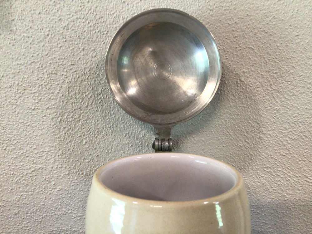 Original WWII German Mountain Division Stein W/Hat on Lid - Mint & Rare-img-10