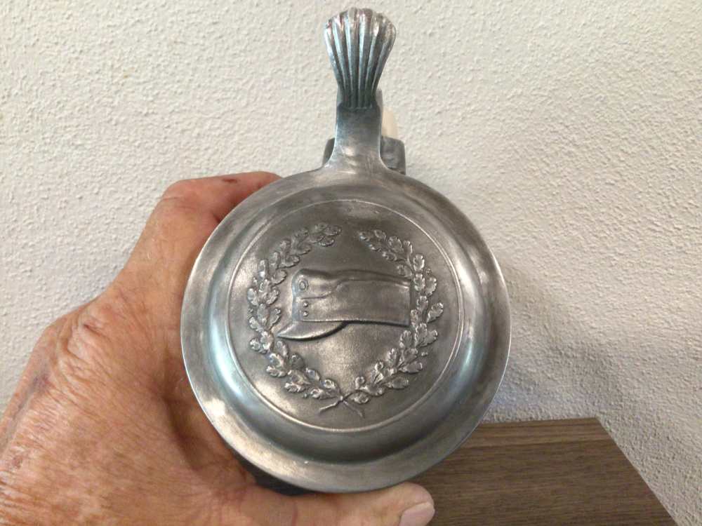 Original WWII German Mountain Division Stein W/Hat on Lid - Mint & Rare-img-9