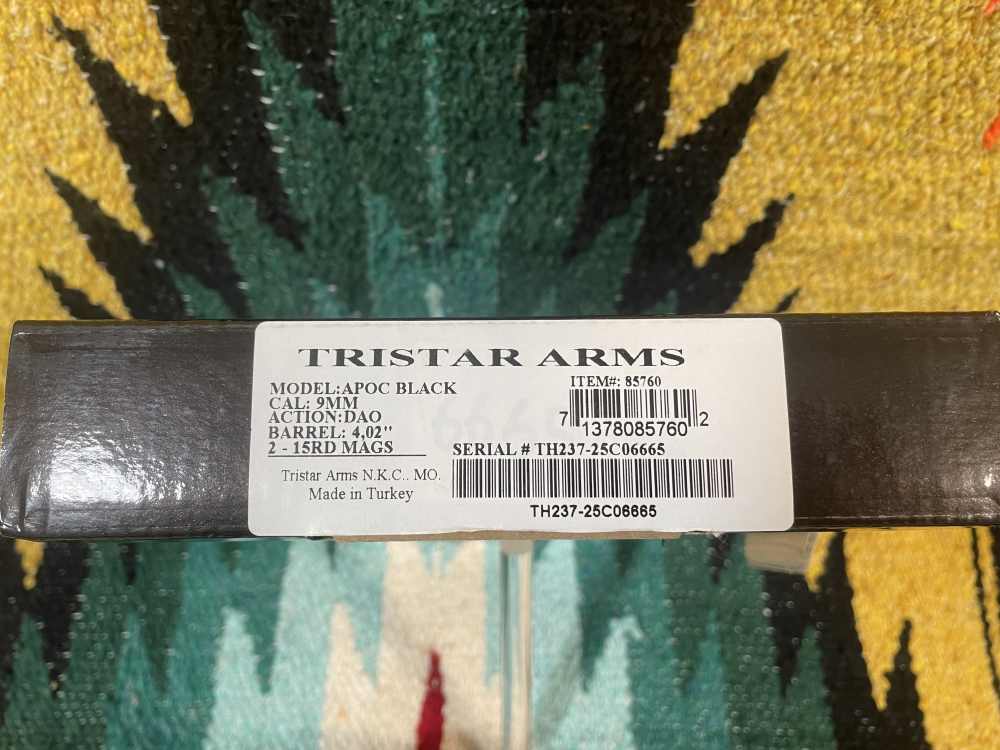 TRISTAR ARMS 9MM Semi Auto/ 2-15 round magazines/NIB-img-6