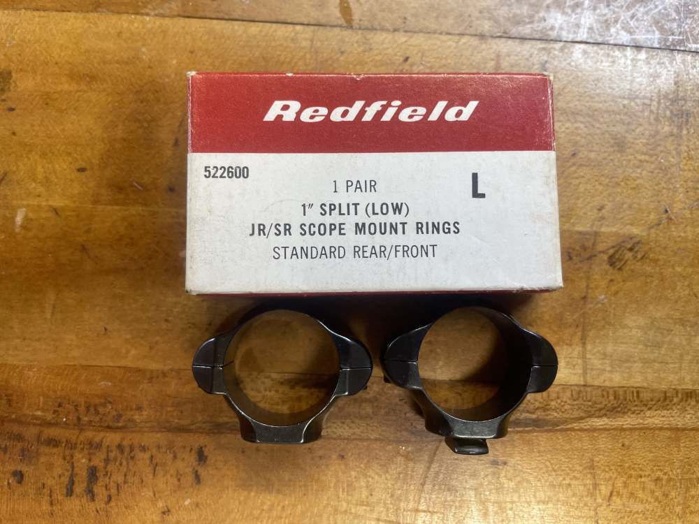 REDFIELD SCOPE RINGS 1” SPLIT *HIDDEN SCREW *BOTTOM SCREW* with BOX *NICE-img-6