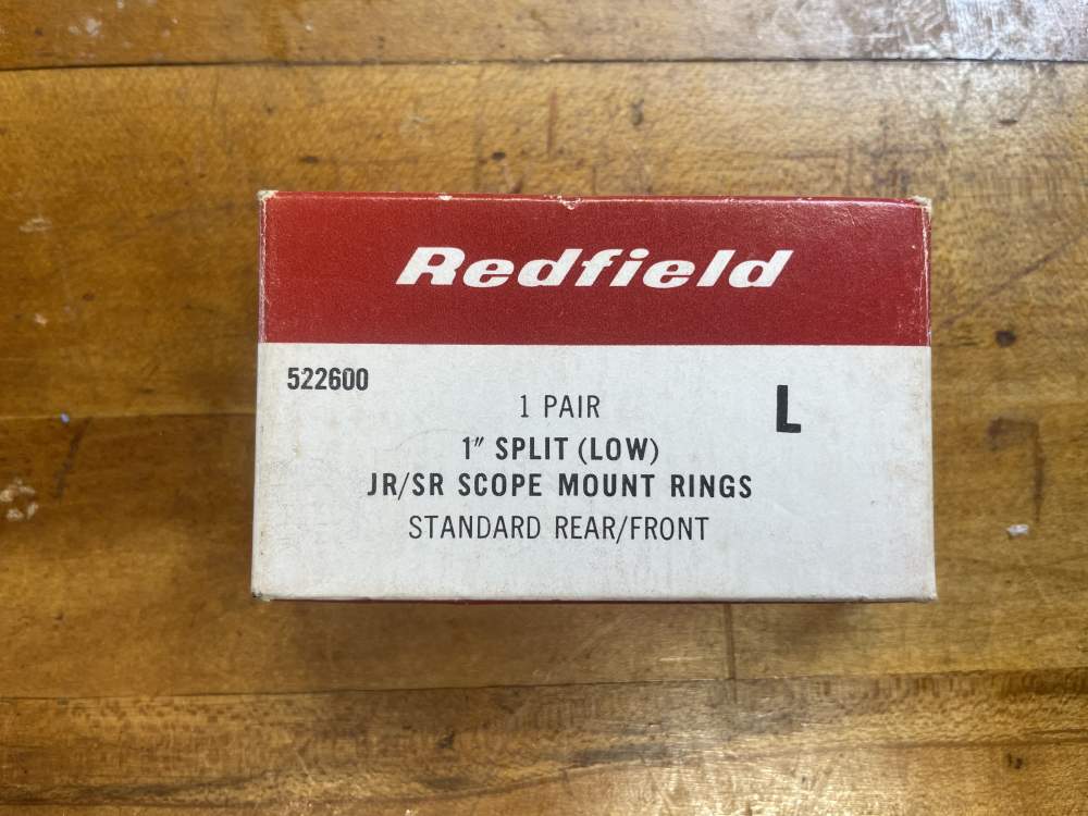 REDFIELD SCOPE RINGS 1” SPLIT *HIDDEN SCREW *BOTTOM SCREW* with BOX *NICE-img-7