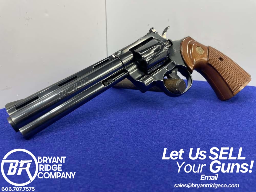 1975 Colt Python .357 Mag Blued 6" *ROLLS-ROYCE OF REVOLVERS* Stunning-img-0