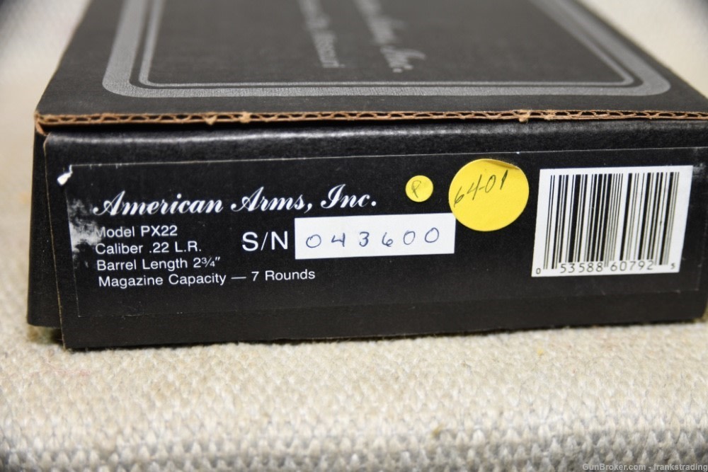 American Arms PX-22 pistol 22 cal NIB NEW IN BOX copy of Walther TPH-img-4