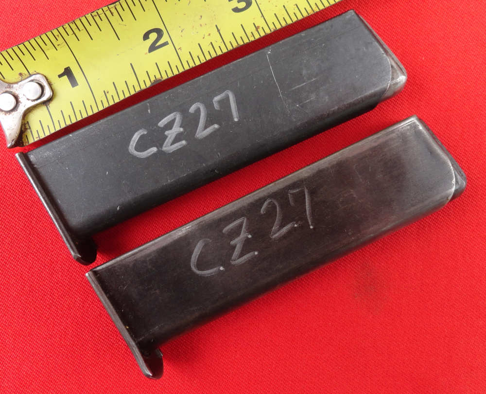 ONE German WWII CZ27 Original Factory Magazine .32 ACP/7.65MM, Very Good-img-0