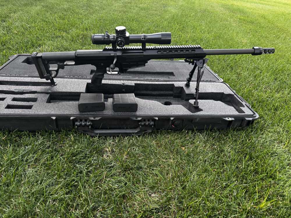Barrett 338 Lapua 2 mags IOR Scope 98B with bipod and original case-img-0