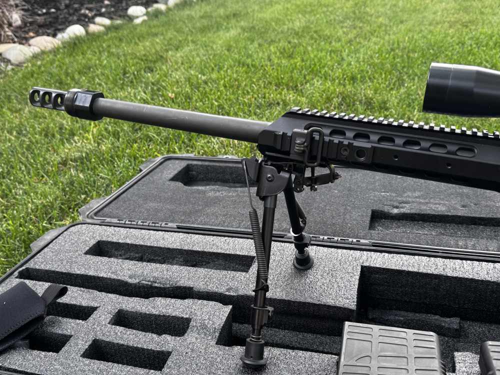 Barrett 338 Lapua 2 mags IOR Scope 98B with bipod and original case-img-9