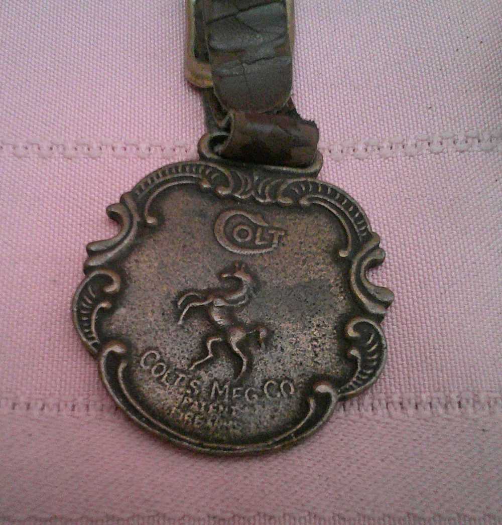 Franklin Mint Colt Peacemaker Pocket Watch 24K Gold Accents Mfg 1993 works!-img-12
