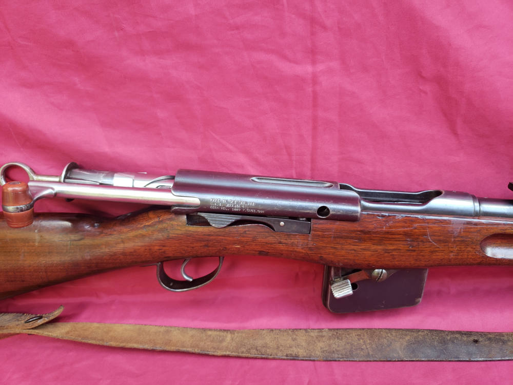 Schmidt-Rubin 1889 - Original Sling and Muzzle Cap - Stunning - Antique-img-76