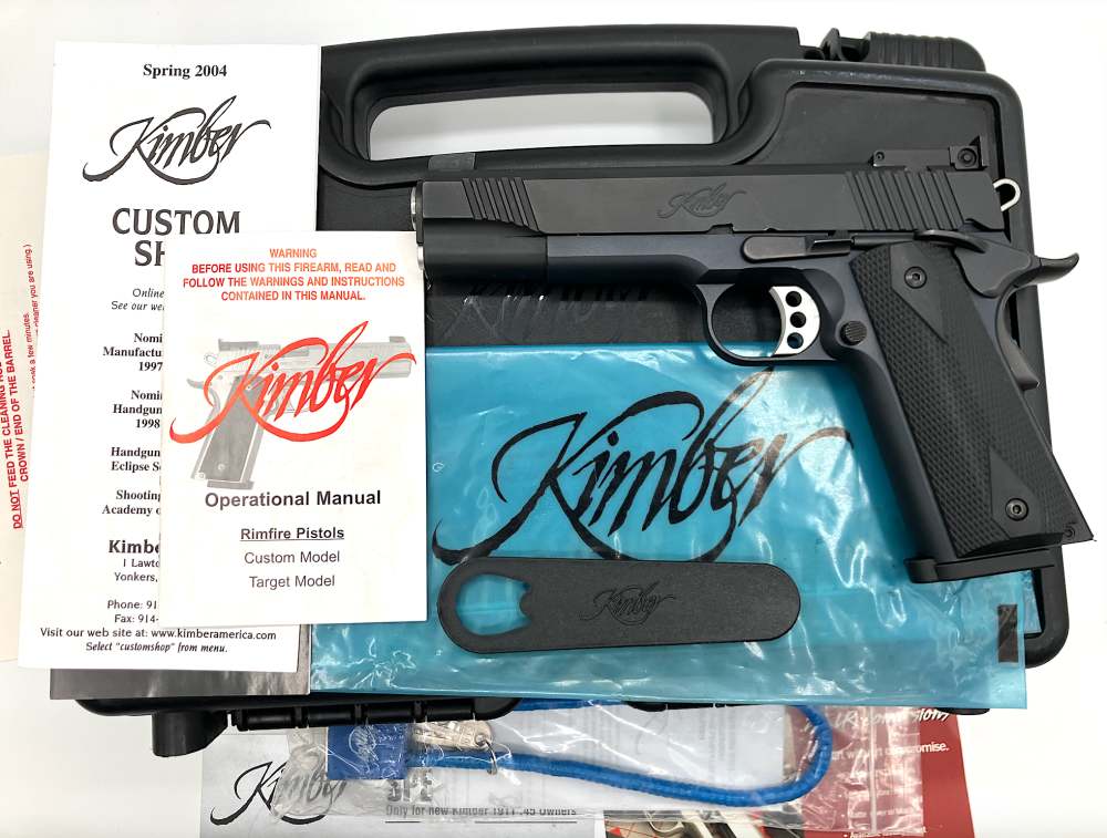 KIMBER 1911 Rimfire 17 MACH 2 Factory Box and Tool, 2 Mags (ULTRA RARE)-img-0